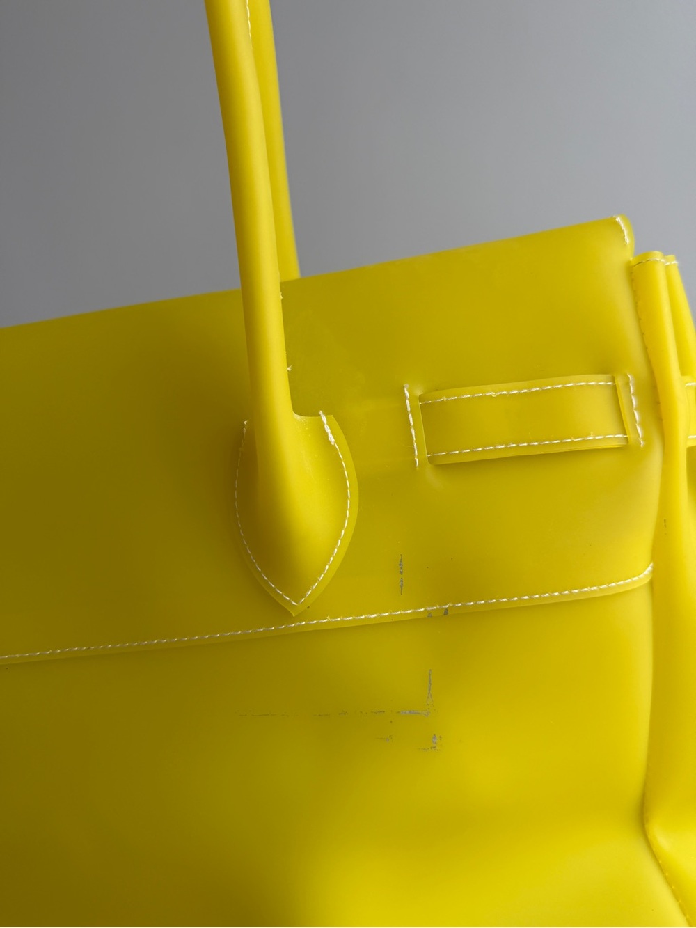 Jelly Firkin Jelly Sac Yellow Structured Tote Handbag - Women Bags - Picture 4 of 9